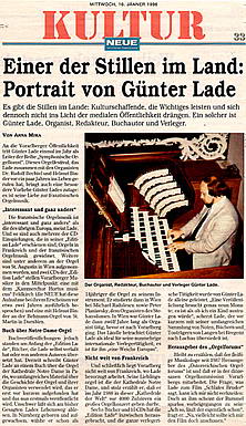 Günter Lade - Vorarlberger Nachrichten 1996